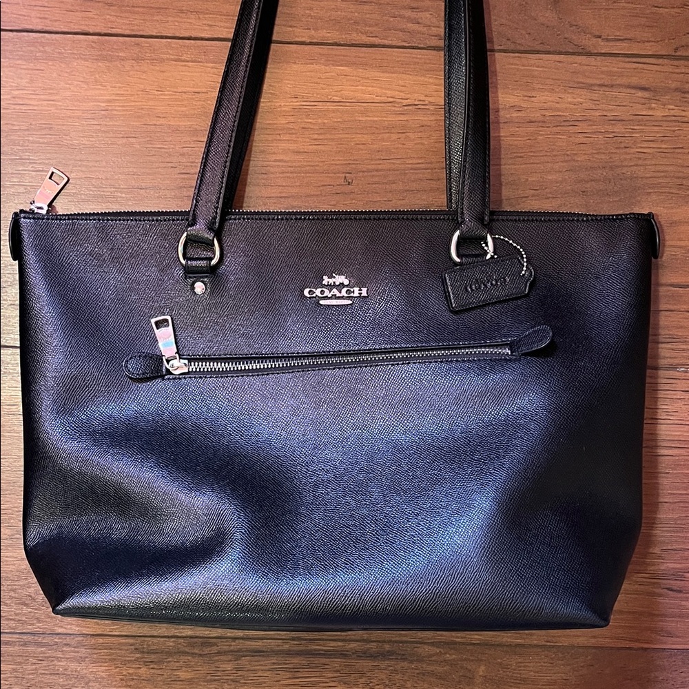 Coach black Leather Tote
